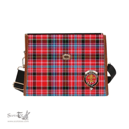 Scottish Canvas Bag Undy Clan Clan Tartan Waterproof Canvas Bag - Crest Classic Scottish Plaid Tartan Plaid