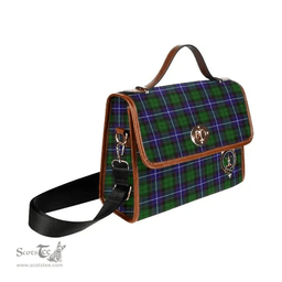 Scottish Canvas Bag Russell Clan Clan Tartan Waterproof Canvas Bag - Crest Classic Scottish Plaid Tartan Plaid