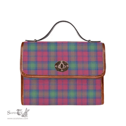 Scottish Canvas Bag Lindsay Ancient Clan Tartan Waterproof Canvas Bag - Classic Scottish Plaid Tartan Plaid