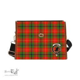 Scottish Canvas Bag Turnbull Clan Clan Tartan Waterproof Canvas Bag - Crest Classic Scottish Plaid Tartan Plaid