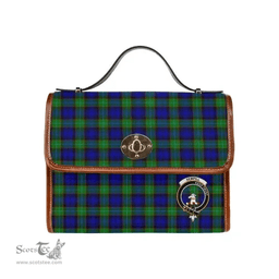 Scottish Canvas Bag Sempill Clan Clan Tartan Waterproof Canvas Bag - Crest Classic Scottish Plaid Tartan Plaid