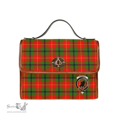 Scottish Canvas Bag Turnbull Clan Clan Tartan Waterproof Canvas Bag - Crest Classic Scottish Plaid Tartan Plaid