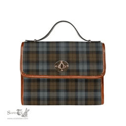 Scottish Canvas Bag BlackWatch Weathered Clan Tartan Waterproof Canvas Bag - Classic Scottish Plaid Tartan Plaid
