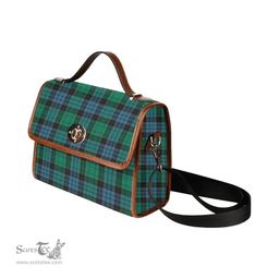 Scottish Canvas Bag Stewart Old Ancient Clan Tartan Waterproof Canvas Bag - Classic Scottish Plaid Tartan Plaid