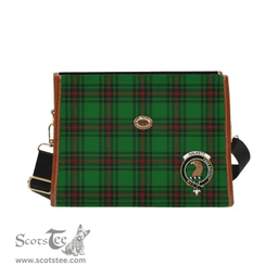 Scottish Canvas Bag Halkett Clan Clan Tartan Waterproof Canvas Bag - Crest Classic Scottish Plaid Tartan Plaid