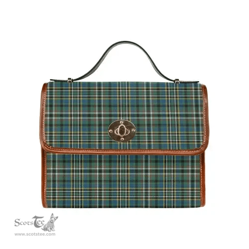 Scottish Canvas Bag Scott Green Ancient Clan Tartan Waterproof Canvas Bag - Classic Scottish Plaid Tartan Plaid