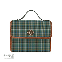 Scottish Canvas Bag Scott Green Ancient Clan Tartan Waterproof Canvas Bag - Classic Scottish Plaid Tartan Plaid