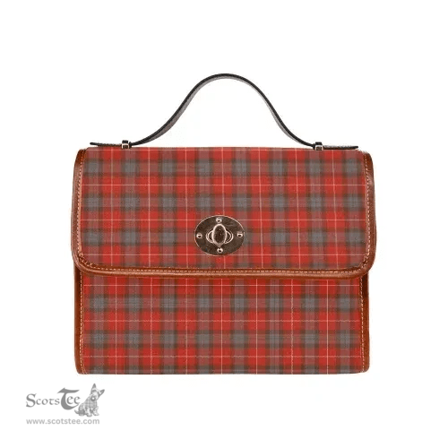 Scottish Canvas Bag Fraser Weathered Clan Tartan Waterproof Canvas Bag - Classic Scottish Plaid Tartan Plaid