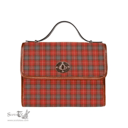 Scottish Canvas Bag Fraser Weathered Clan Tartan Waterproof Canvas Bag - Classic Scottish Plaid Tartan Plaid