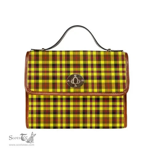 Scottish Canvas Bag Jardine Clan Tartan Waterproof Canvas Bag - Classic Scottish Plaid Tartan Plaid