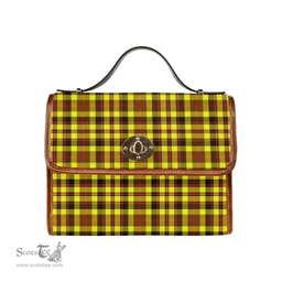 Scottish Canvas Bag Jardine Clan Tartan Waterproof Canvas Bag - Classic Scottish Plaid Tartan Plaid