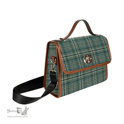Scottish Canvas Bag Scott Green Ancient Clan Tartan Waterproof Canvas Bag - Classic Scottish Plaid Tartan Plaid