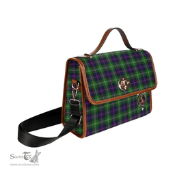 Scottish Canvas Bag Sutherland Clan Clan Tartan Waterproof Canvas Bag - Crest Classic Scottish Plaid Tartan Plaid
