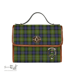 Scottish Canvas Bag Fergusson Modern Clan Clan Tartan Waterproof Canvas Bag - Crest Classic Scottish Plaid Tartan Plaid
