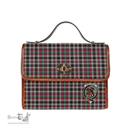 Scottish Canvas Bag Borthwick Clan Clan Tartan Waterproof Canvas Bag - Crest Classic Scottish Plaid Tartan Plaid