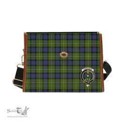 Scottish Canvas Bag Fergusson Modern Clan Clan Tartan Waterproof Canvas Bag - Crest Classic Scottish Plaid Tartan Plaid