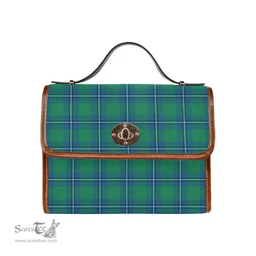 Scottish Canvas Bag Irvine Ancient Clan Tartan Waterproof Canvas Bag - Classic Scottish Plaid Tartan Plaid