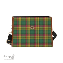 Scottish Canvas Bag MacMillan Old Ancient Clan Tartan Waterproof Canvas Bag - Classic Scottish Plaid Tartan Plaid