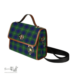 Scottish Canvas Bag Oliphant Clan Clan Tartan Waterproof Canvas Bag - Crest Classic Scottish Plaid Tartan Plaid