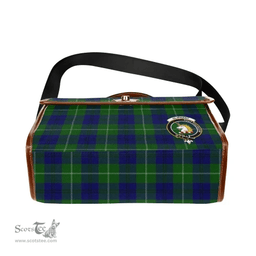 Scottish Canvas Bag Oliphant Clan Clan Tartan Waterproof Canvas Bag - Crest Classic Scottish Plaid Tartan Plaid
