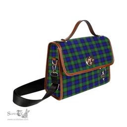 Scottish Canvas Bag Sempill Clan Clan Tartan Waterproof Canvas Bag - Crest Classic Scottish Plaid Tartan Plaid
