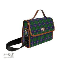 Scottish Canvas Bag Carmichael Modern Clan Tartan Waterproof Canvas Bag - Classic Scottish Plaid Tartan Plaid