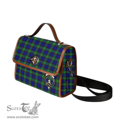 Scottish Canvas Bag Sempill Clan Clan Tartan Waterproof Canvas Bag - Crest Classic Scottish Plaid Tartan Plaid