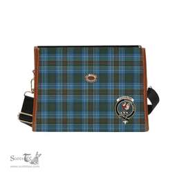Scottish Canvas Bag Cockburn Clan Clan Tartan Waterproof Canvas Bag - Crest Classic Scottish Plaid Tartan Plaid