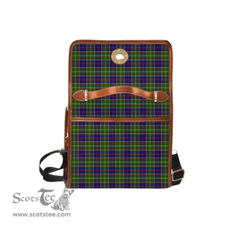 Scottish Canvas Bag Dalrymple Clan Clan Tartan Waterproof Canvas Bag - Crest Classic Scottish Plaid Tartan Plaid