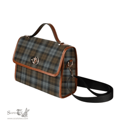 Scottish Canvas Bag BlackWatch Weathered Clan Tartan Waterproof Canvas Bag - Classic Scottish Plaid Tartan Plaid