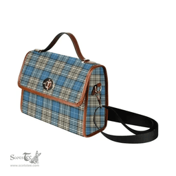 Scottish Canvas Bag Napier Ancient Clan Tartan Waterproof Canvas Bag - Classic Scottish Plaid Tartan Plaid