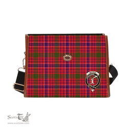 Scottish Canvas Bag MacRae Clan Clan Tartan Waterproof Canvas Bag - Crest Classic Scottish Plaid Tartan Plaid