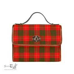 Scottish Canvas Bag Cameron Modern Clan Tartan Waterproof Canvas Bag - Classic Scottish Plaid Tartan Plaid