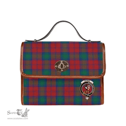 Scottish Canvas Bag Byres Clan Clan Tartan Waterproof Canvas Bag - Crest Classic Scottish Plaid Tartan Plaid