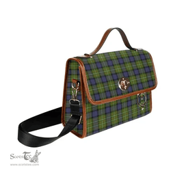 Scottish Canvas Bag Fergusson Modern Clan Clan Tartan Waterproof Canvas Bag - Crest Classic Scottish Plaid Tartan Plaid