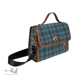 Scottish Canvas Bag Cockburn Clan Clan Tartan Waterproof Canvas Bag - Crest Classic Scottish Plaid Tartan Plaid
