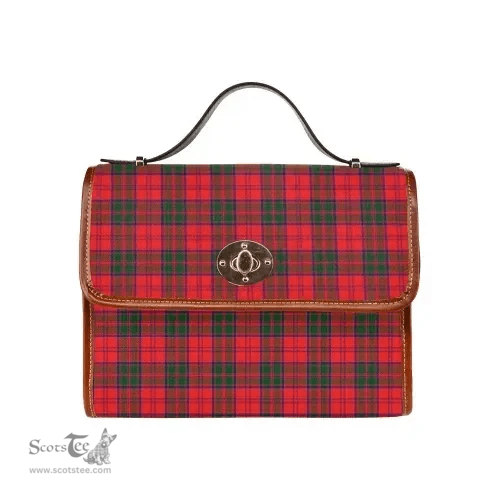 Scottish Canvas Bag Drummond Modern Clan Tartan Waterproof Canvas Bag - Classic Scottish Plaid Tartan Plaid