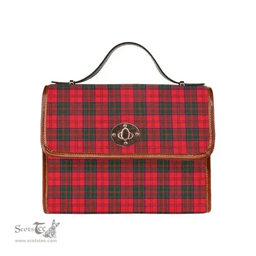 Scottish Canvas Bag Drummond Modern Clan Tartan Waterproof Canvas Bag - Classic Scottish Plaid Tartan Plaid