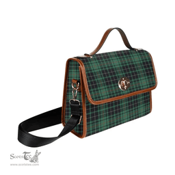 Scottish Canvas Bag MacAulay Hunting Ancient Clan Tartan Waterproof Canvas Bag - Classic Scottish Plaid Tartan Plaid