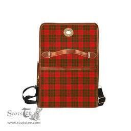 Scottish Canvas Bag Livingstone Clan Clan Tartan Waterproof Canvas Bag - Crest Classic Scottish Plaid Tartan Plaid