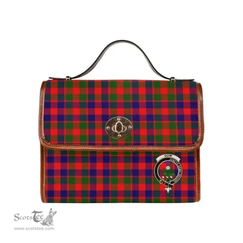 Scottish Canvas Bag Gow (of Skeoch) Clan Clan Tartan Waterproof Canvas Bag - Crest Classic Scottish Plaid Tartan Plaid