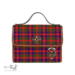 Scottish Canvas Bag Gow (of Skeoch) Clan Clan Tartan Waterproof Canvas Bag - Crest Classic Scottish Plaid Tartan Plaid