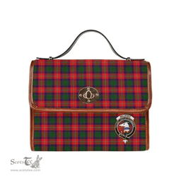 Scottish Canvas Bag Belshes Clan Clan Tartan Waterproof Canvas Bag - Crest Classic Scottish Plaid Tartan Plaid