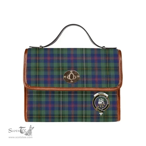 Scottish Canvas Bag Wood Clan Clan Tartan Waterproof Canvas Bag - Crest Classic Scottish Plaid Tartan Plaid
