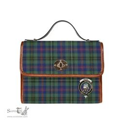 Scottish Canvas Bag Wood Clan Clan Tartan Waterproof Canvas Bag - Crest Classic Scottish Plaid Tartan Plaid