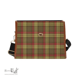 Scottish Canvas Bag MacMillan Old Weathered Clan Tartan Waterproof Canvas Bag - Classic Scottish Plaid Tartan Plaid