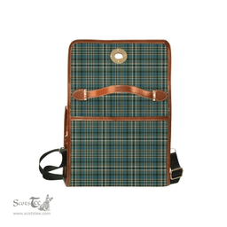 Scottish Canvas Bag Scott Green Ancient Clan Tartan Waterproof Canvas Bag - Classic Scottish Plaid Tartan Plaid