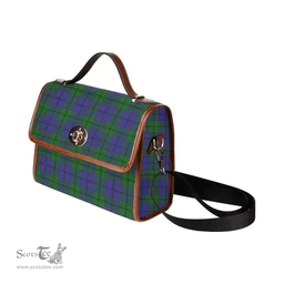 Scottish Canvas Bag Strachan Clan Tartan Waterproof Canvas Bag - Classic Scottish Plaid Tartan Plaid