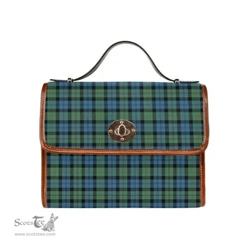 Scottish Canvas Bag MacEwen Ancient Clan Tartan Waterproof Canvas Bag - Classic Scottish Plaid Tartan Plaid