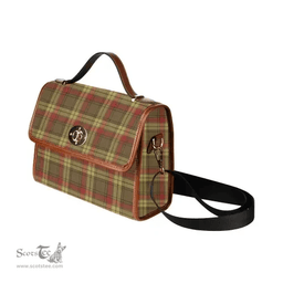 Scottish Canvas Bag MacMillan Old Weathered Clan Tartan Waterproof Canvas Bag - Classic Scottish Plaid Tartan Plaid